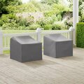 Terraza 2 Piece Furniture Cover Set With 2 Chairs - Gray TE3036187